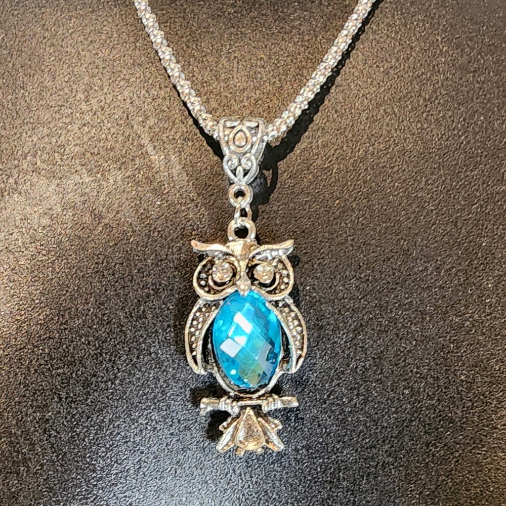 Owl Necklace With Adjustable Chain